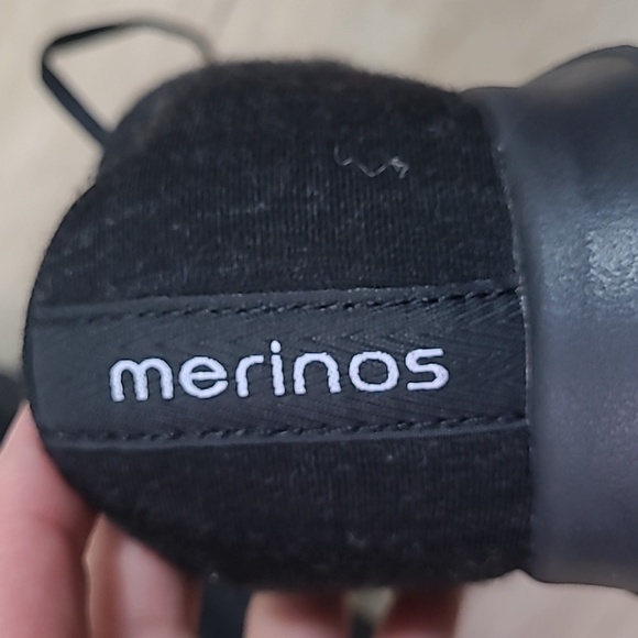 MERINOS Dark Gray Merino Wool Lace Up Walking Sneakers Shoes Size 10 Wome - Picture 3 of 9